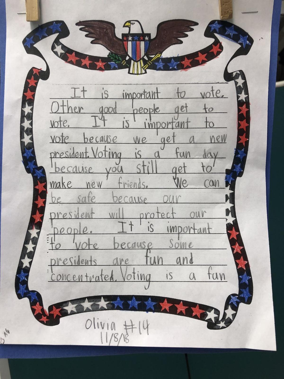 Second-graders tell us why it's important to vote | Lifestyle ...