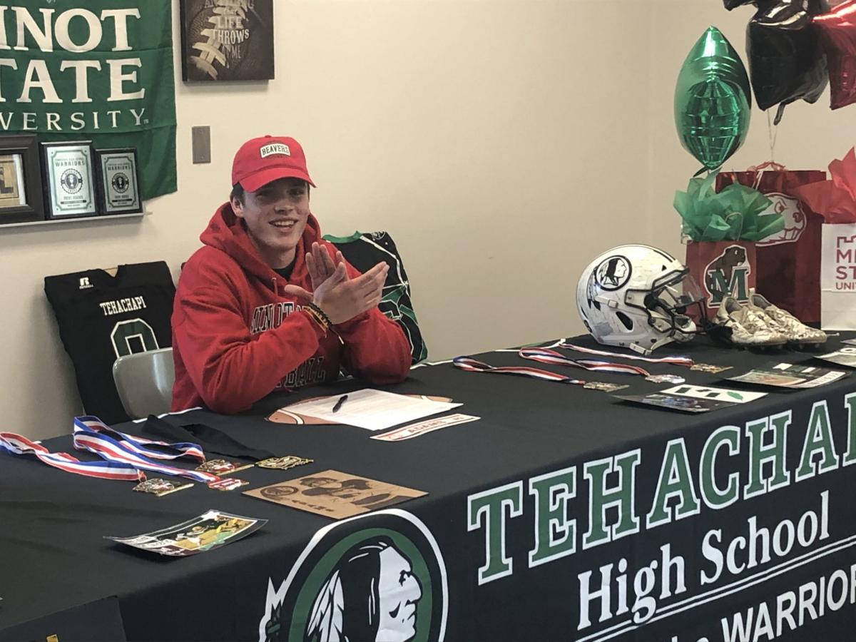 Adams Signs For Football At Minot State Sports Tehachapinews Com
