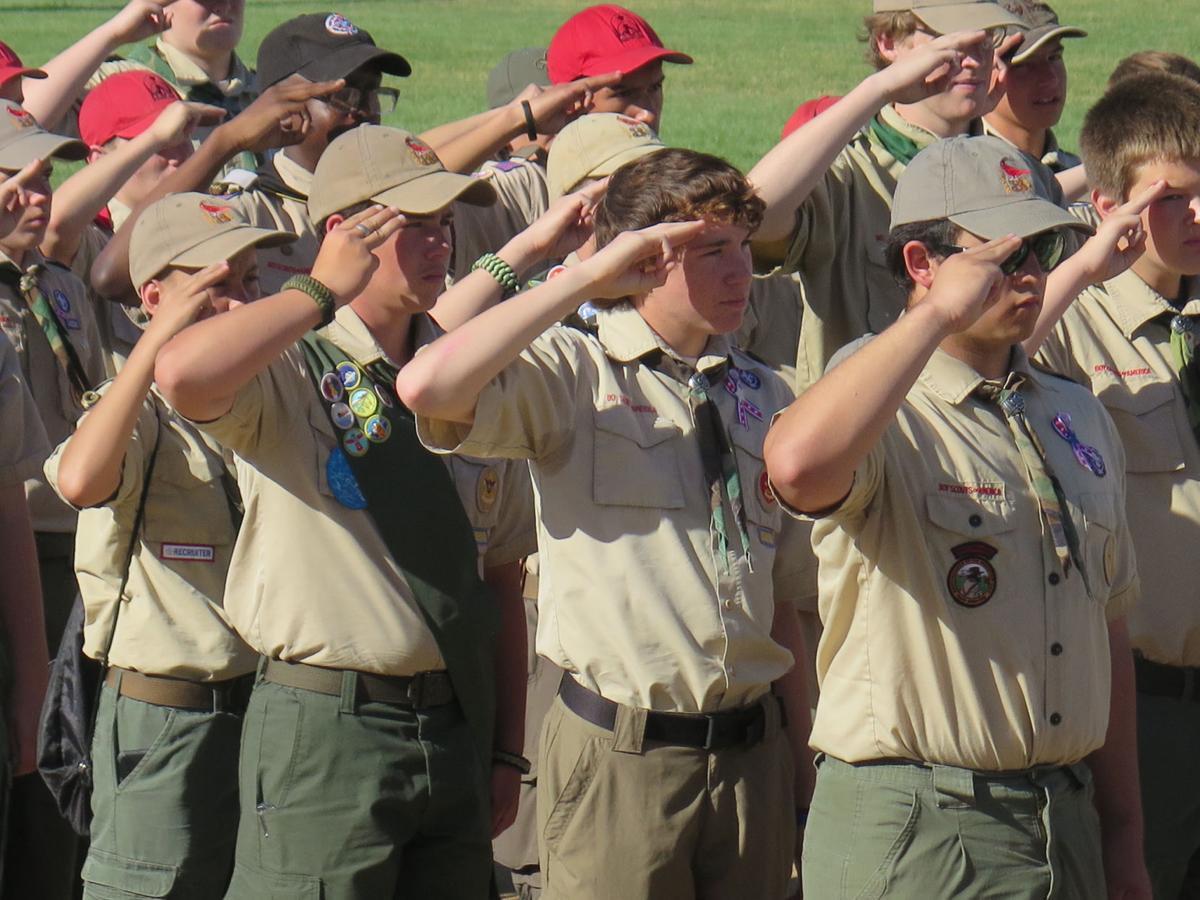 Hundreds of American flags respectfully retired during annual Boy Scout