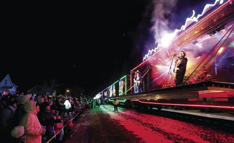 Holiday train stop shown live tonight on Public
