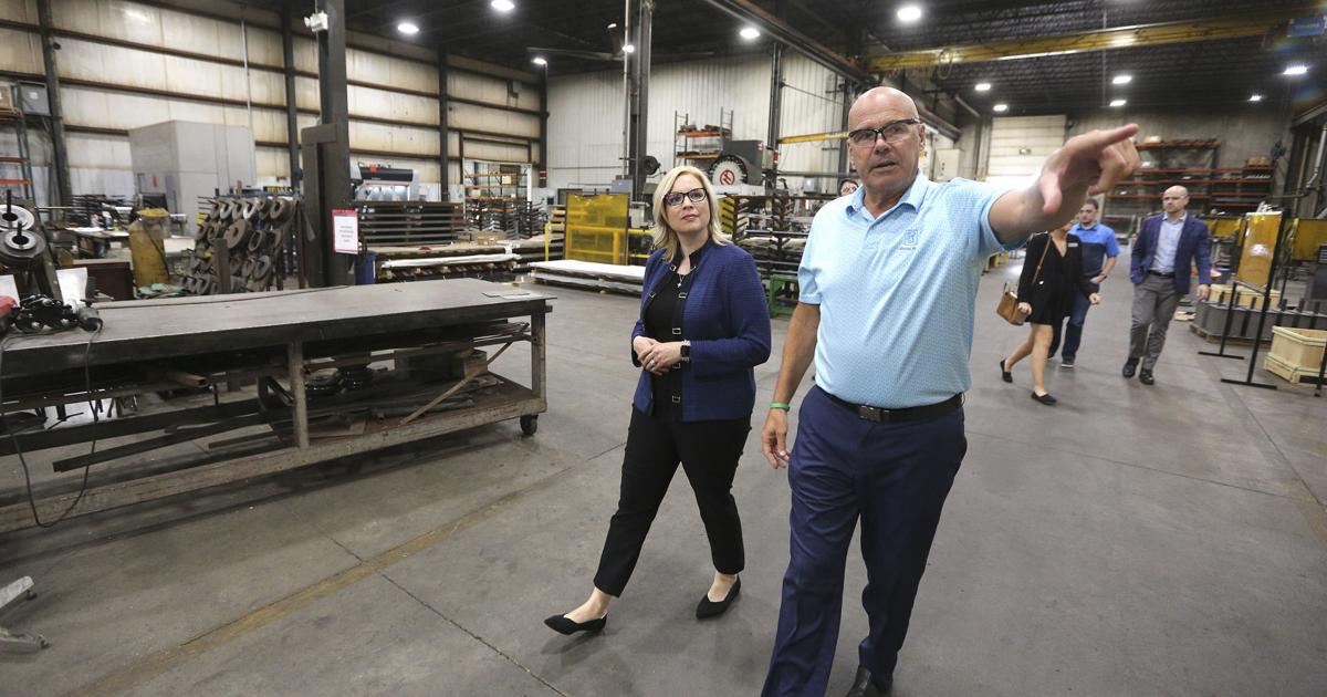 Inflation, workforce points of discussion as Hinson tours Dubuque businesses
