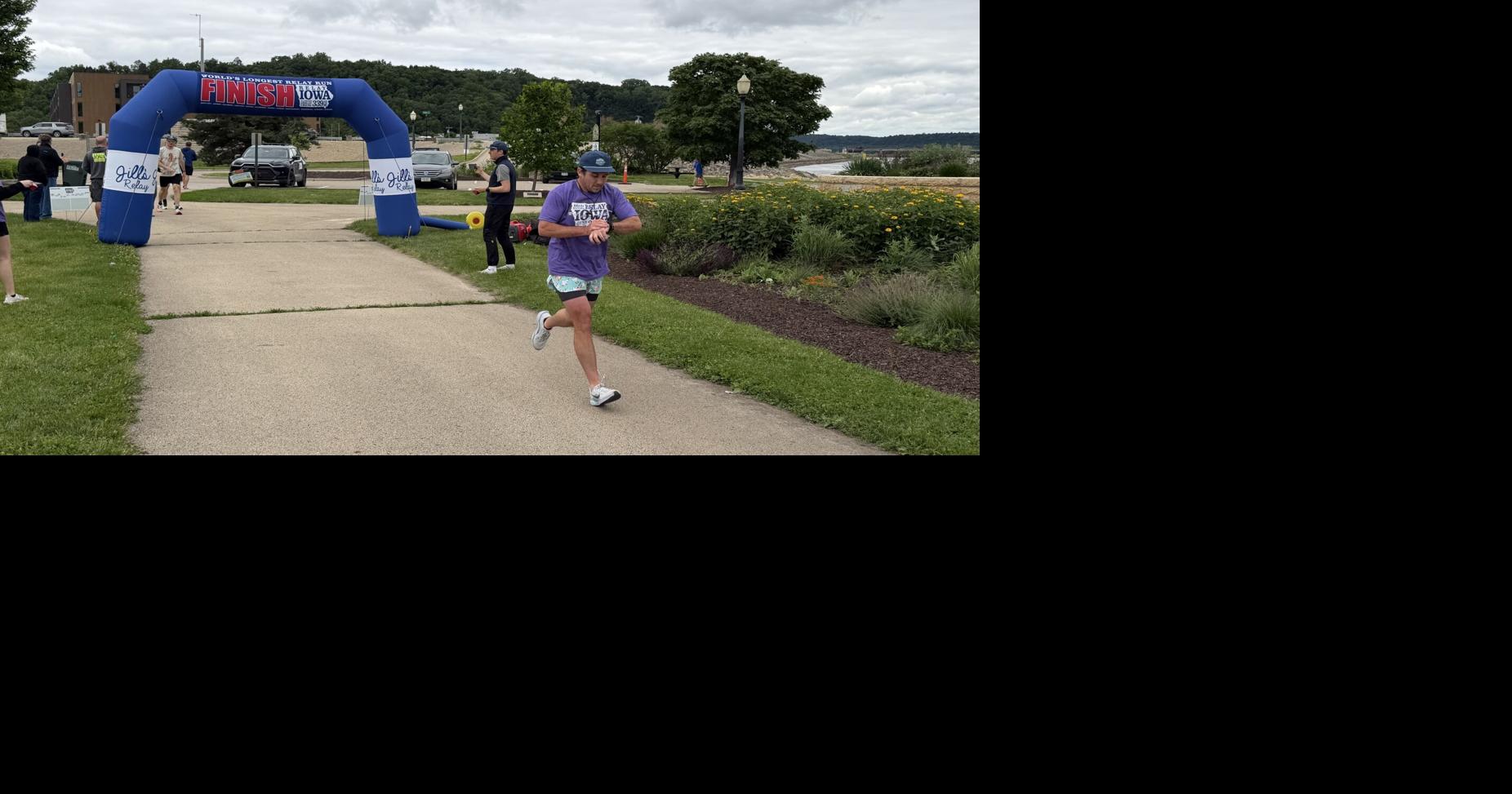 'We prevailed:' 3-day running event for charity ends at Dubuque finish line