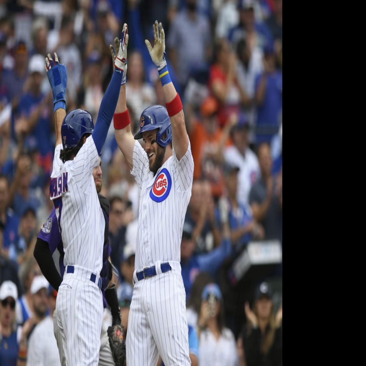 Cubs' Yan Gomes records two hits in win versus Royals