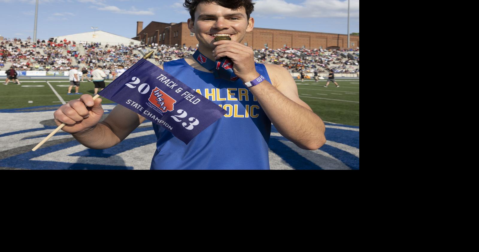 Prep track & field: Wahlert's Faley adds another state title to ...