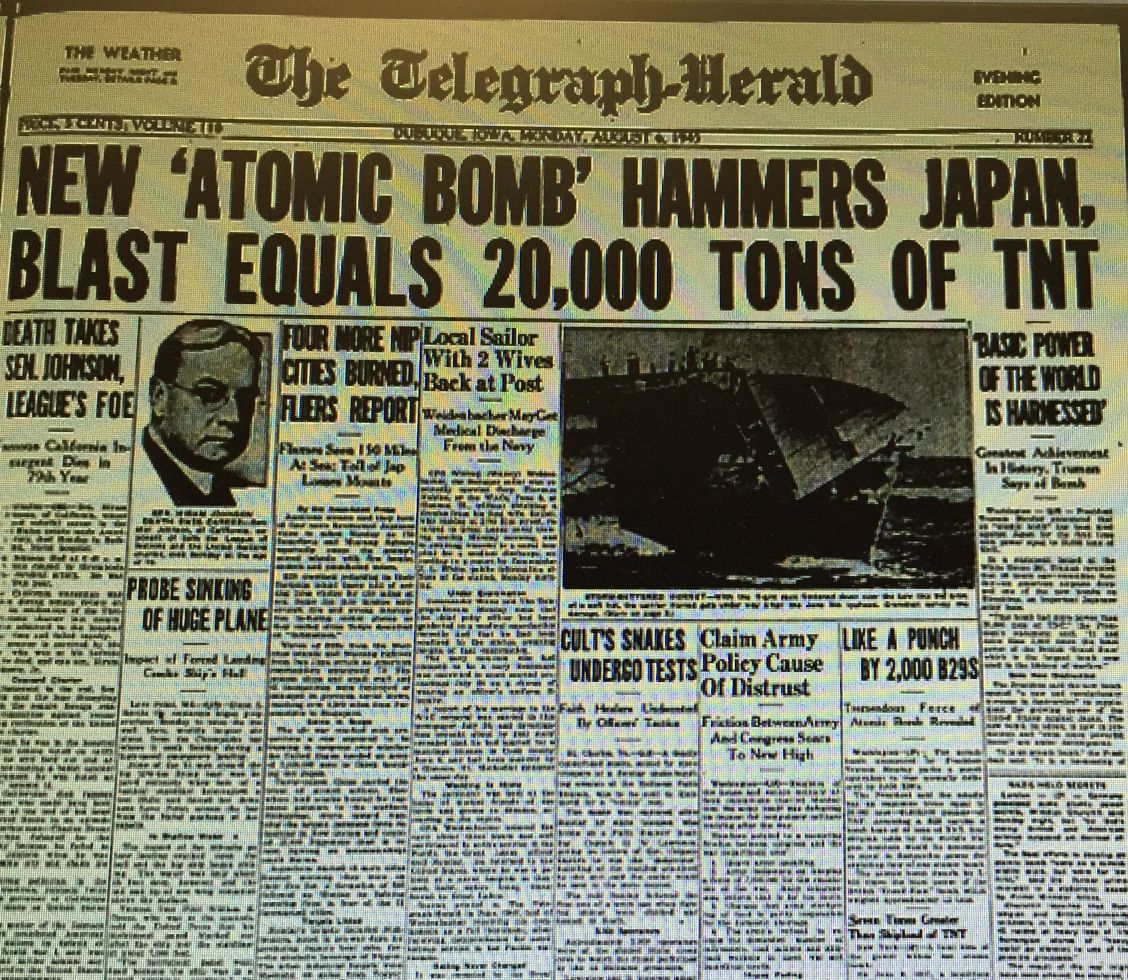THROWBACK THURSDAY Atomic bombing of Hiroshima Tri-state News telegraphherald