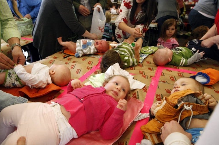 changing cloth diapers