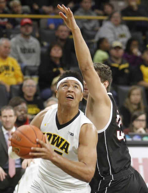 College Basketball Omaha Beats Iowa For 1st Victory Over Big Ten