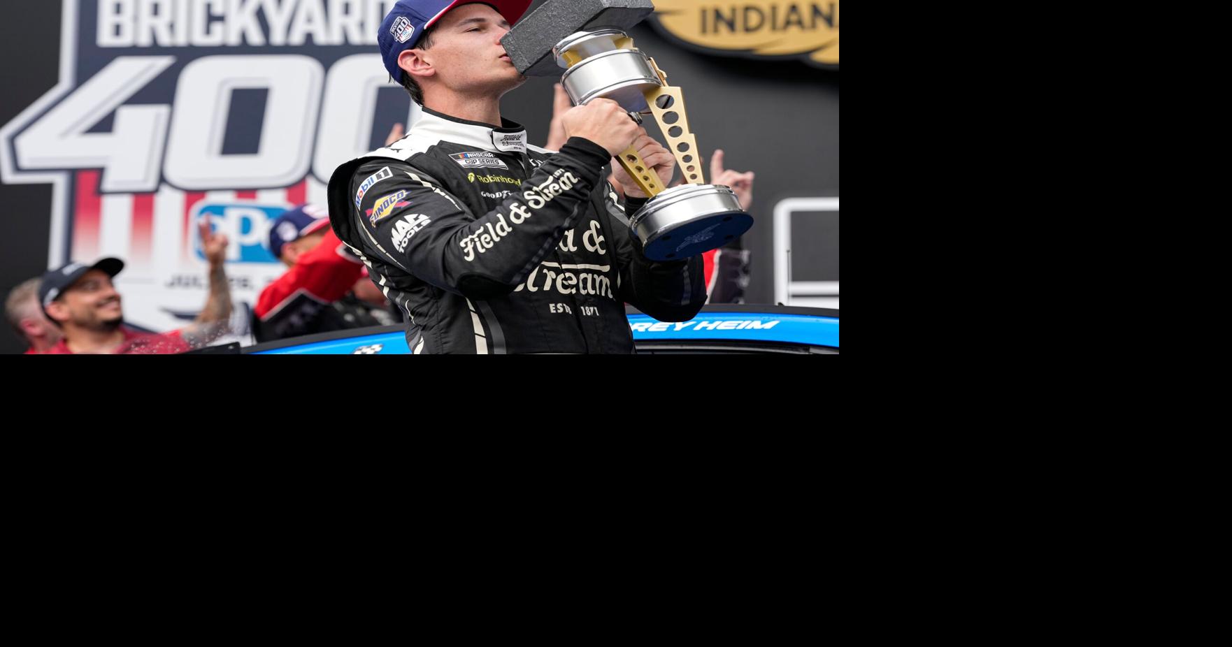 Corey Heim executes daring pass on final restart and holds on for historic Brickyard 400 victory