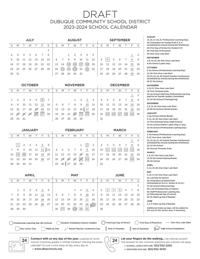 Dubuque schools draft calendar 2023-2024 | | telegraphherald.com