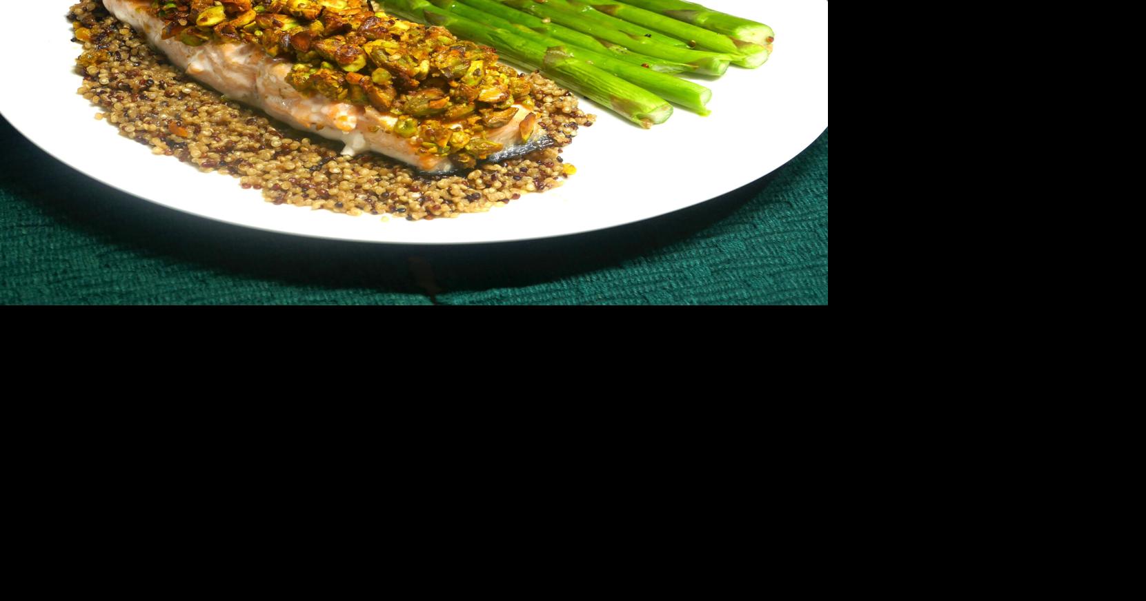 Quick Fix: Pistachio crusted salmon