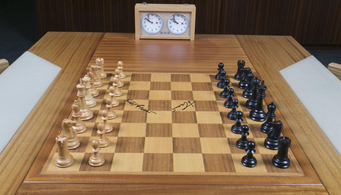Chess Pieces Of History Board In 1972 Battle Up For Auction National World Telegraphherald Com