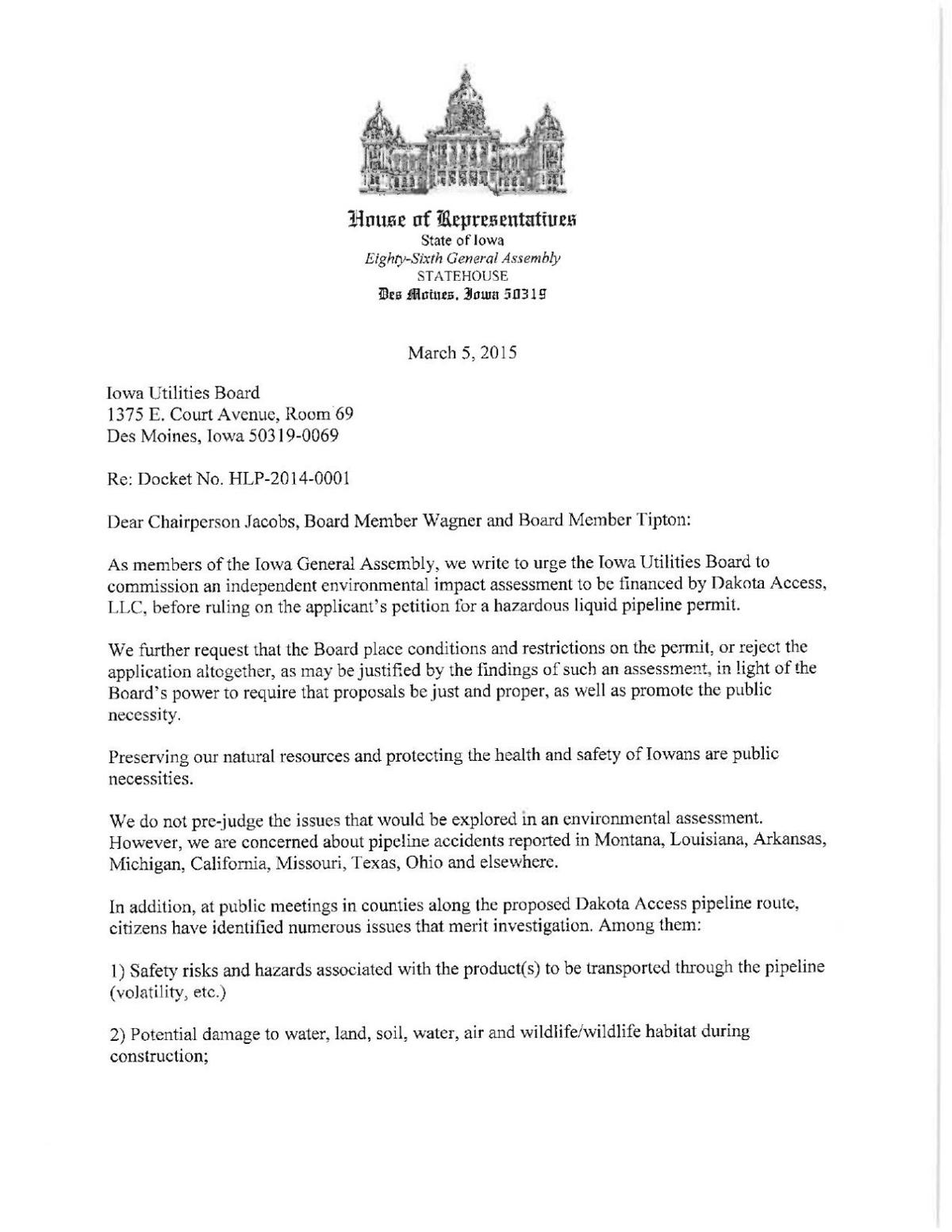 How to write a legislative letter image