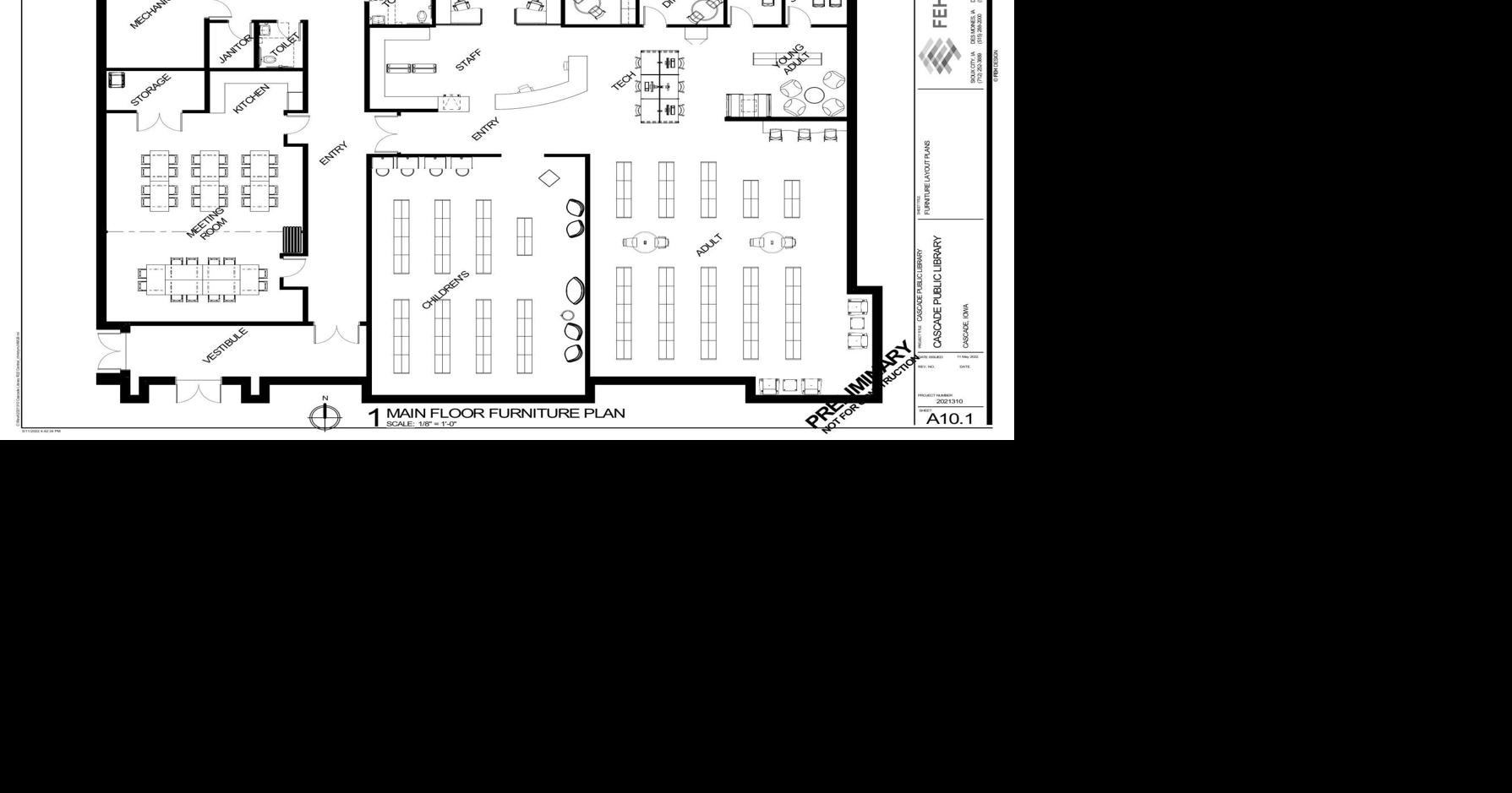 Cascade Public Library floor plan