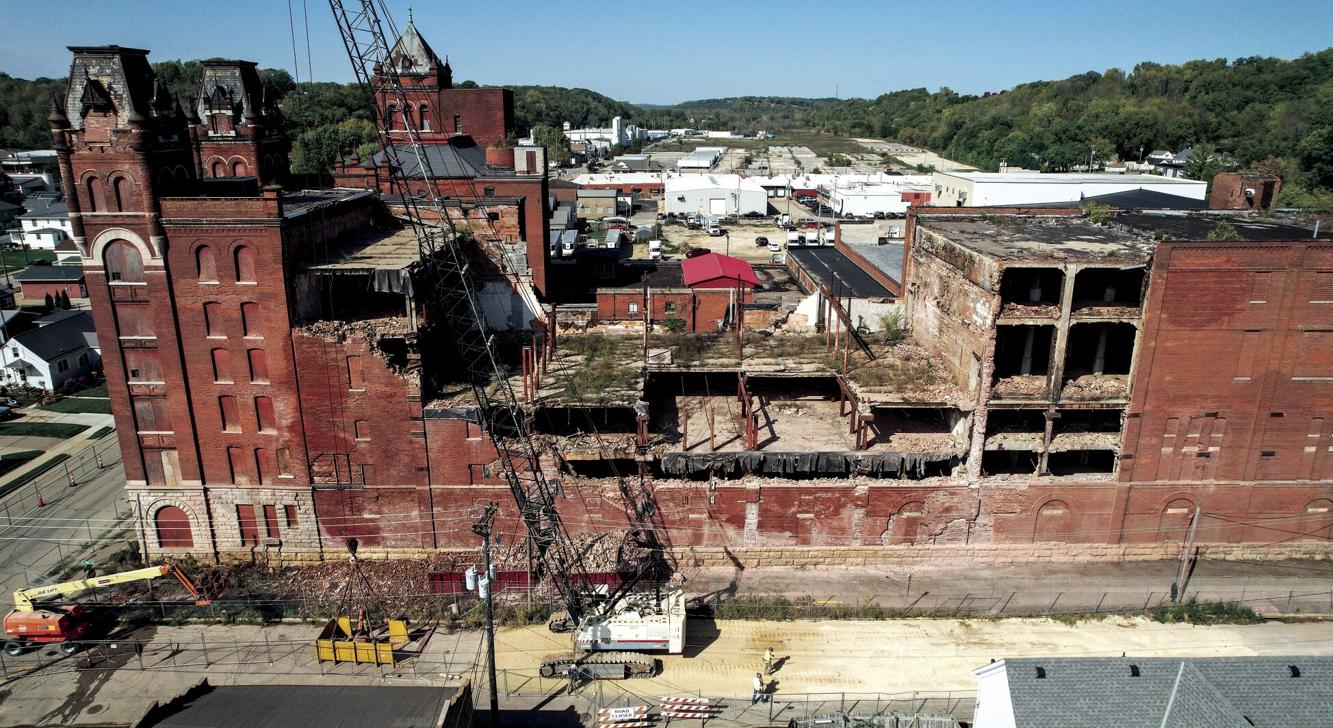 Stabilization work begins on former Dubuque brewery building Tri