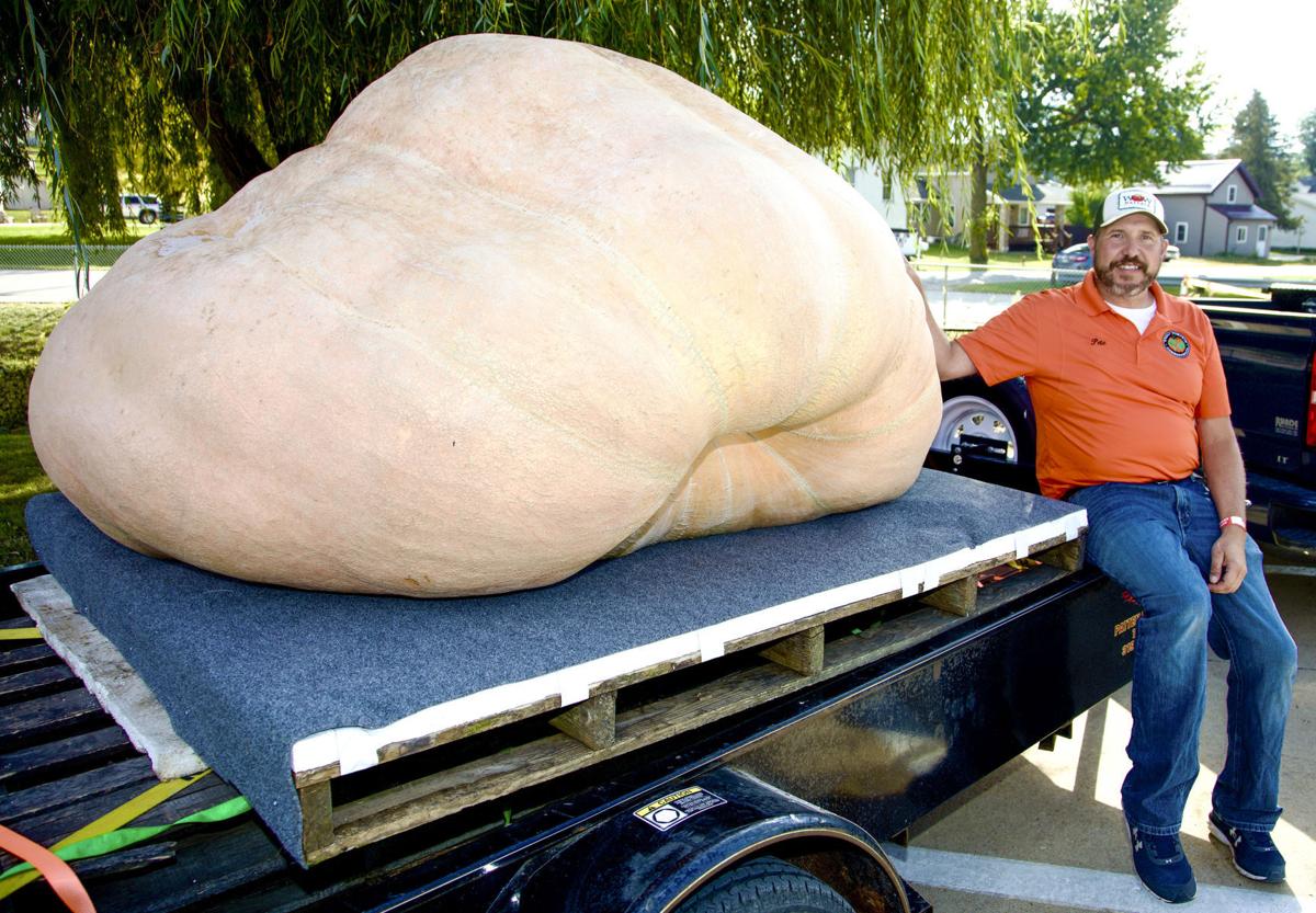 Peosta man sets regional state pumpkin record tri state news telegraphherald