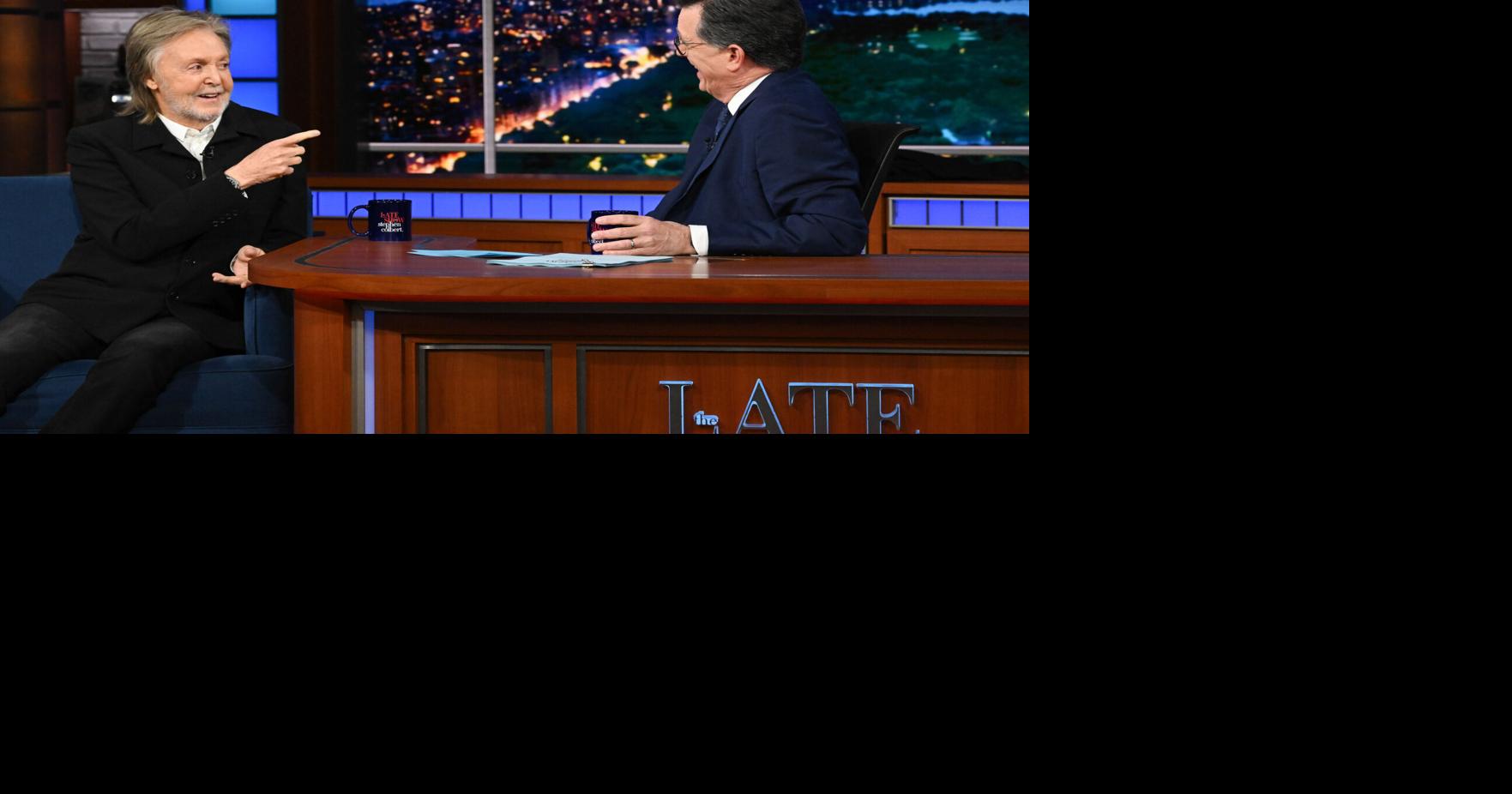 McCartney helps Colbert say goodbye to 'The Late Show' in ambitious final show