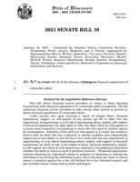 Senate Bill 19