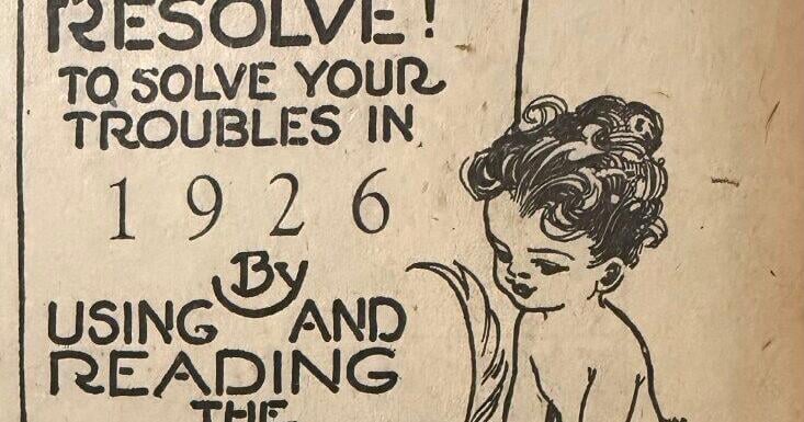 Your attention please!: Newspaper filled with eye-catching ads 100 years ago