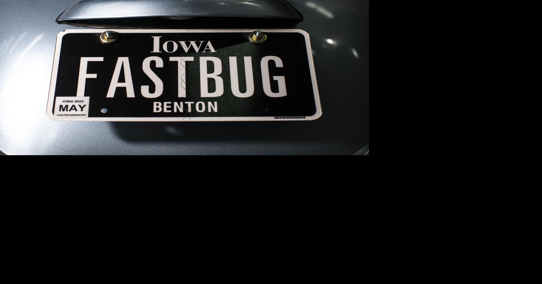Who decides what vanity license plates can say in Iowa?