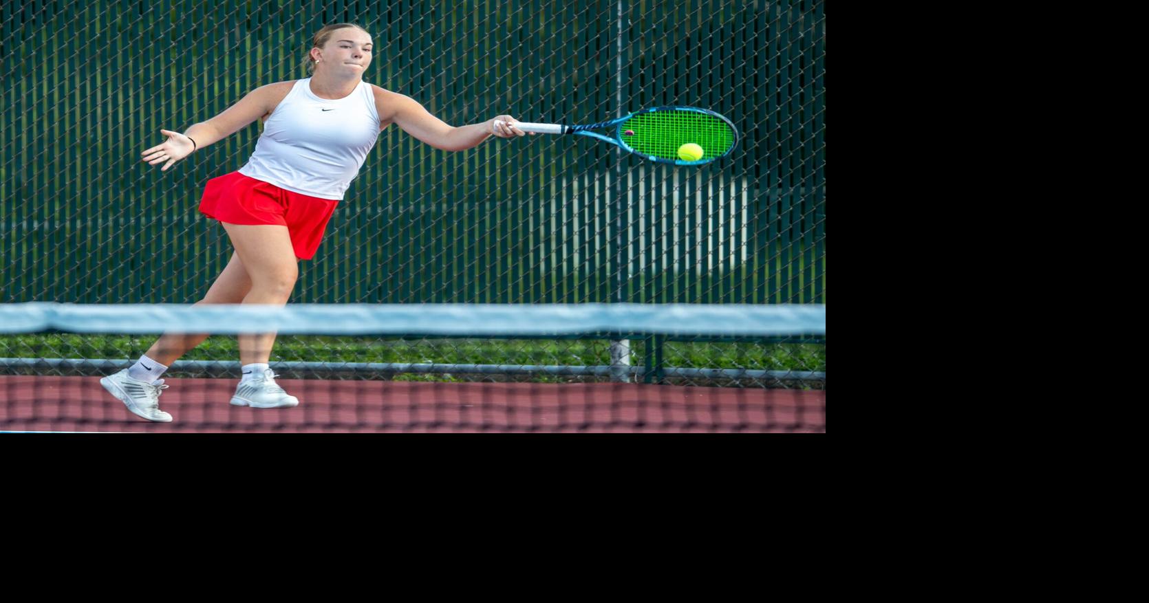 Girls prep tennis: Mustangs clip rival Rams