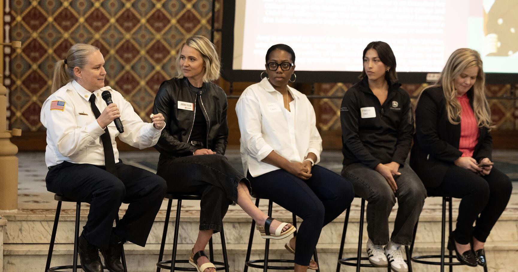 Panelists discuss navigating workforce at women's leadership luncheon - Vimarsana News