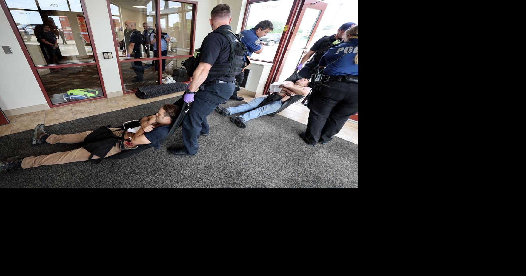 Mock active shooter drill