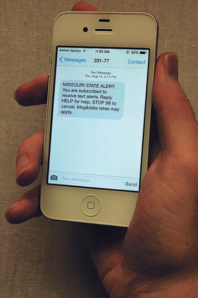 Student Getting Text Message Concern University updates text alert system to reach more students | News ...