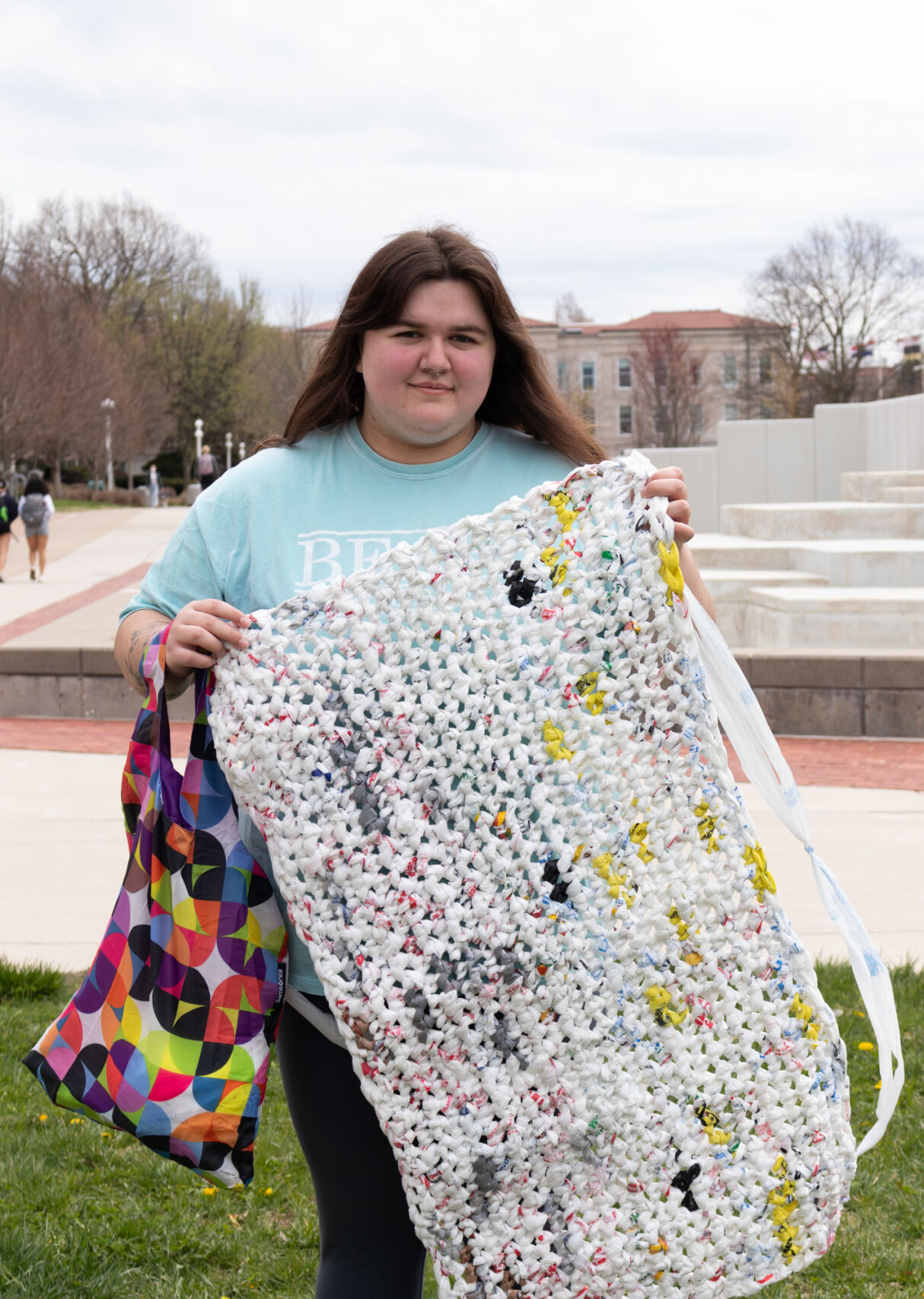 Sleeping mats made 2025 from plastic bags