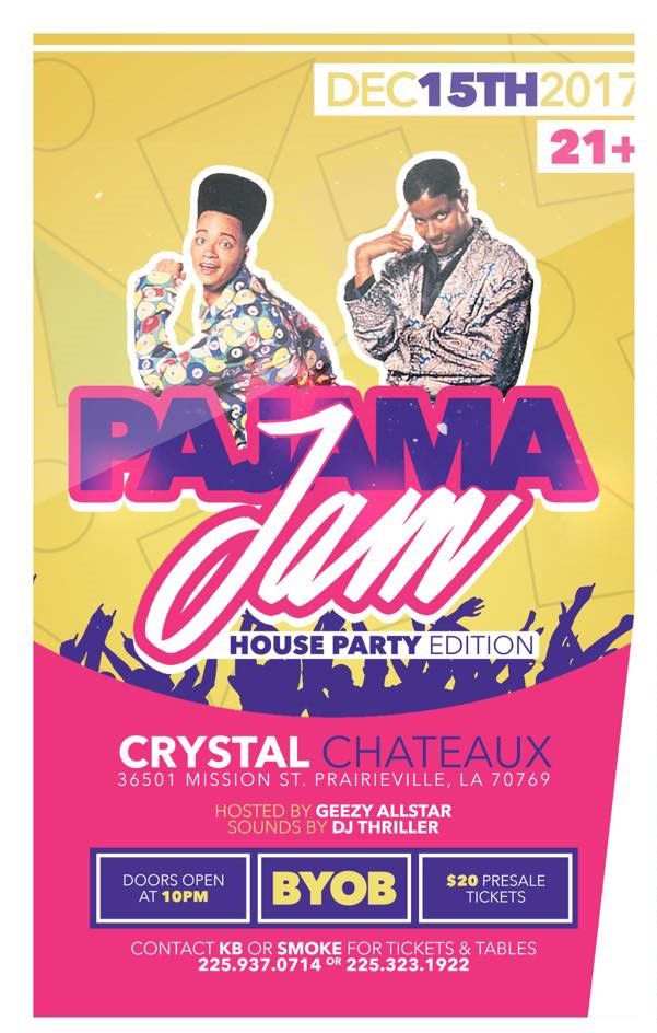 pajama party flyer