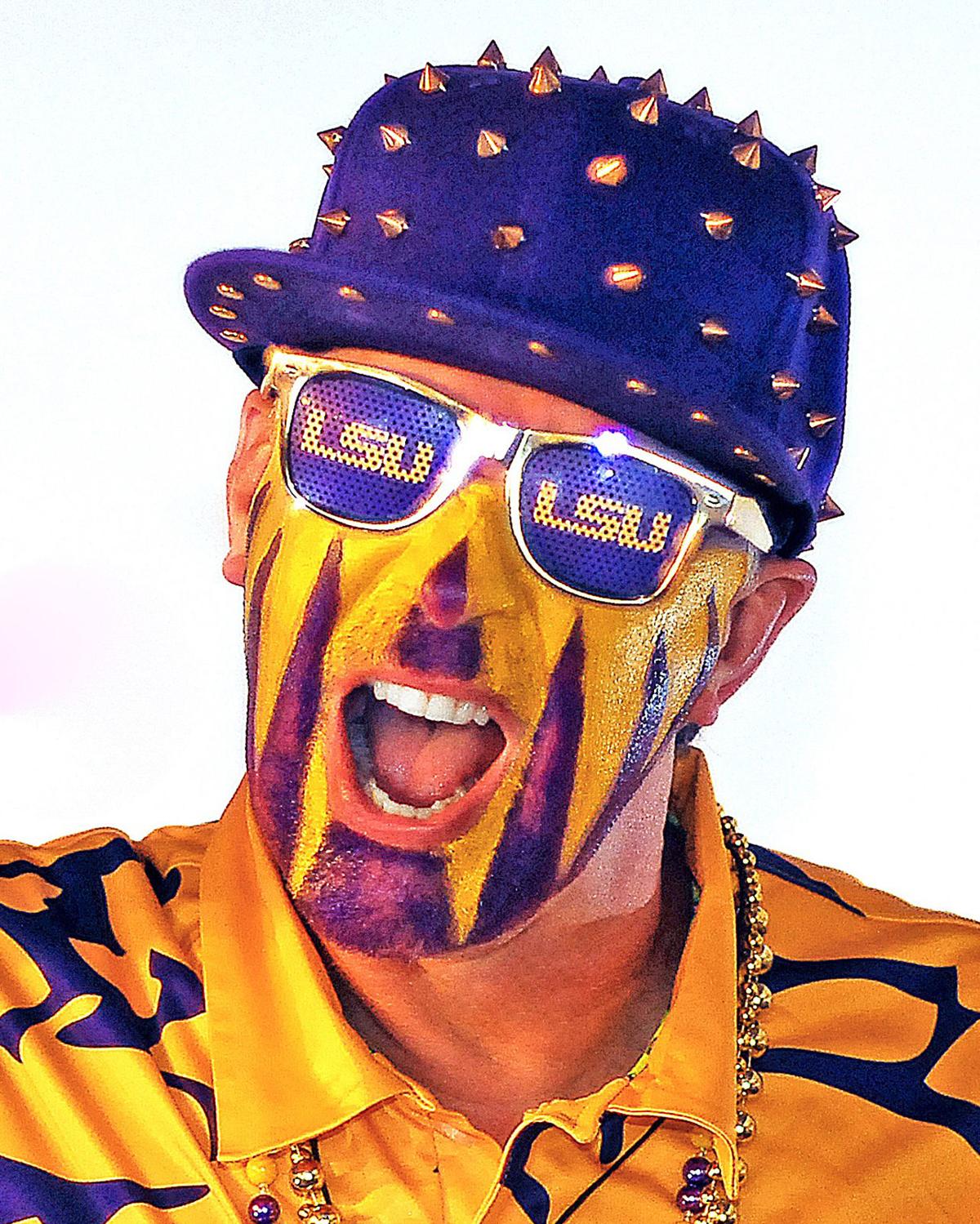 This Lsu Superfan Never Forgets To Bring His Game Face