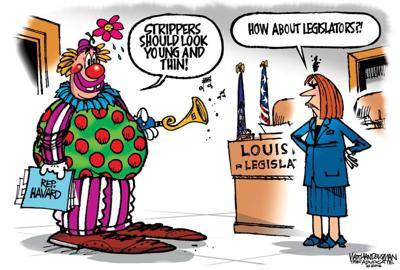 Walt Handelsman: Once again, the Louisiana legislature proves it’s a 3-ring circus! _lowres