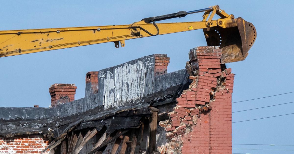 Photos: Old Coburns building demolition after partial collapse