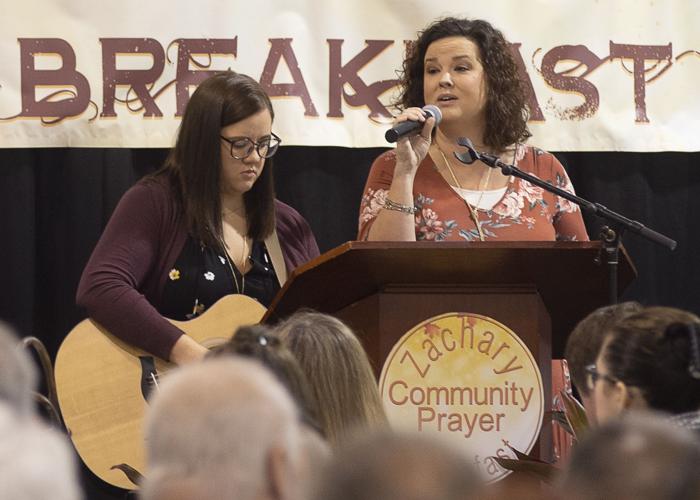 Jeff LeDuff encourages goalsetting during Zachary prayer breakfast