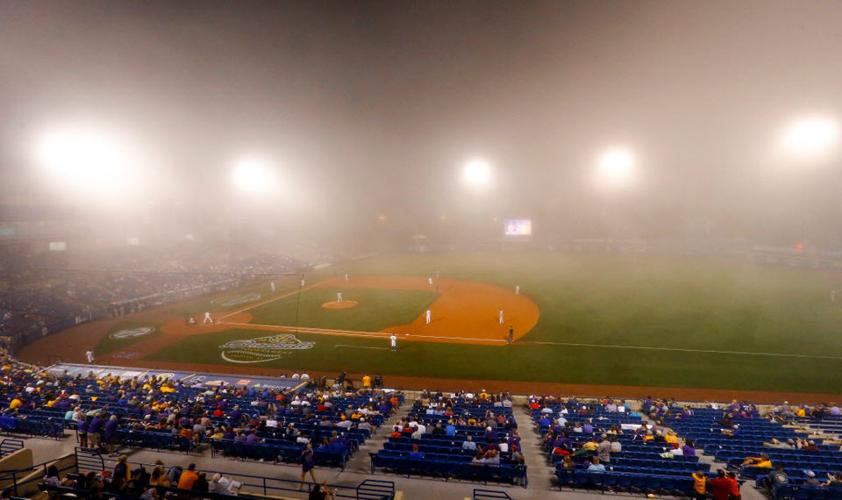 LSU baseball SEC Tournament game delayed with 100 lead, will resume 10