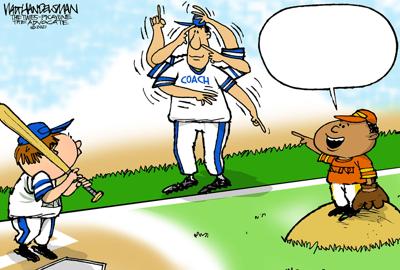Can You Hit A Home Run In Walt Handelsman S Newest Cartoon Caption Contest Give It A Crack Opinion Theadvocate Com Share the best gifs now >>>. newest cartoon caption contest give