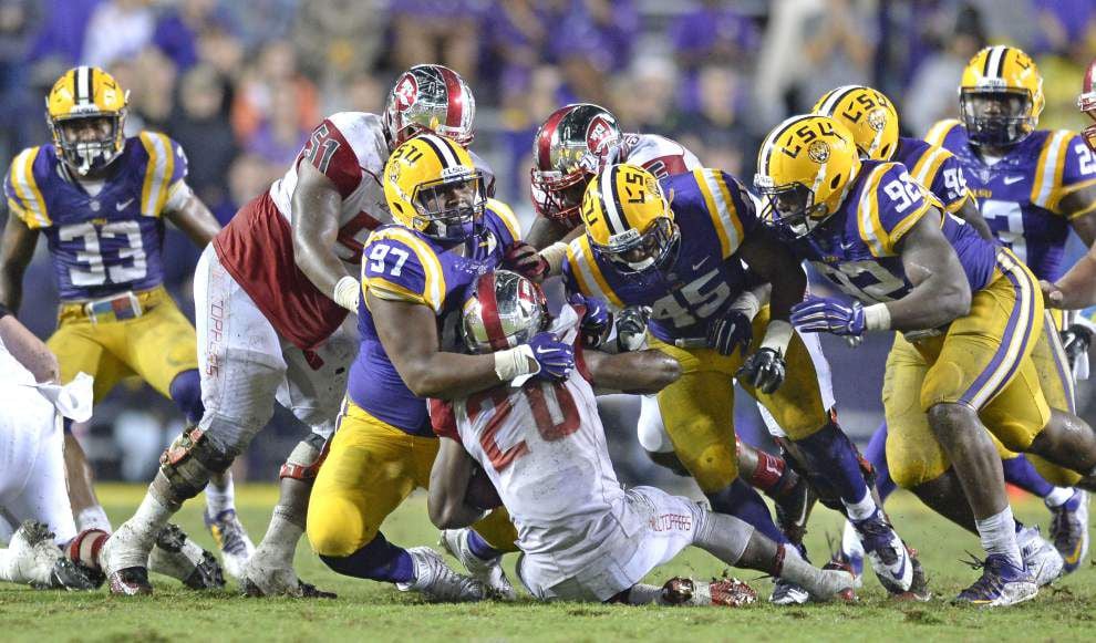 Photos: Rain, puddles and another big win in Tiger Stadium as LSU hosts Western Kentucky _lowres