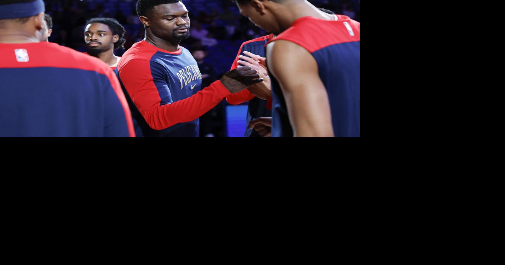 Zion Williamson makes an appearance in Las Vegas for the Pelicans' summer squad