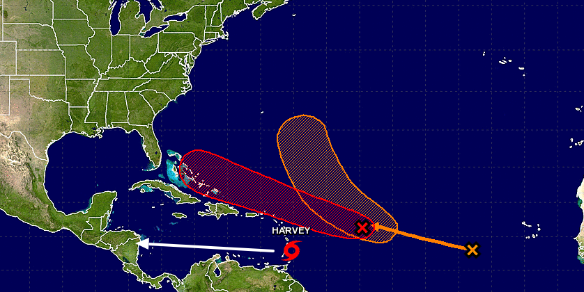 Tropical Storm Harvey Sets Sights On Caribbean, Another Disturbance ...