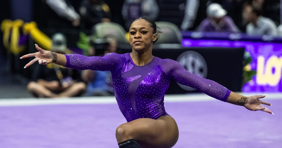 LSU gymnasts new and old sparkle in Gymnastics 101 exhibition meet inside ...