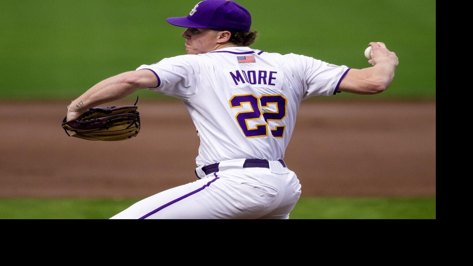 How Cooper Moore utilized a dominant changeup to lead LSU baseball past Milwaukee