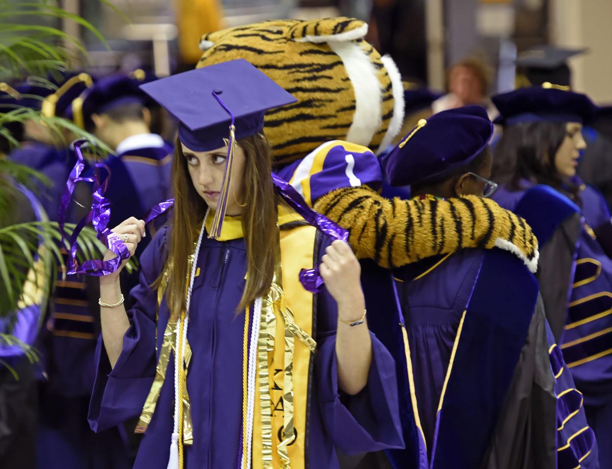 Photos LSU spring graduation had it all streamers, smiles and Mike