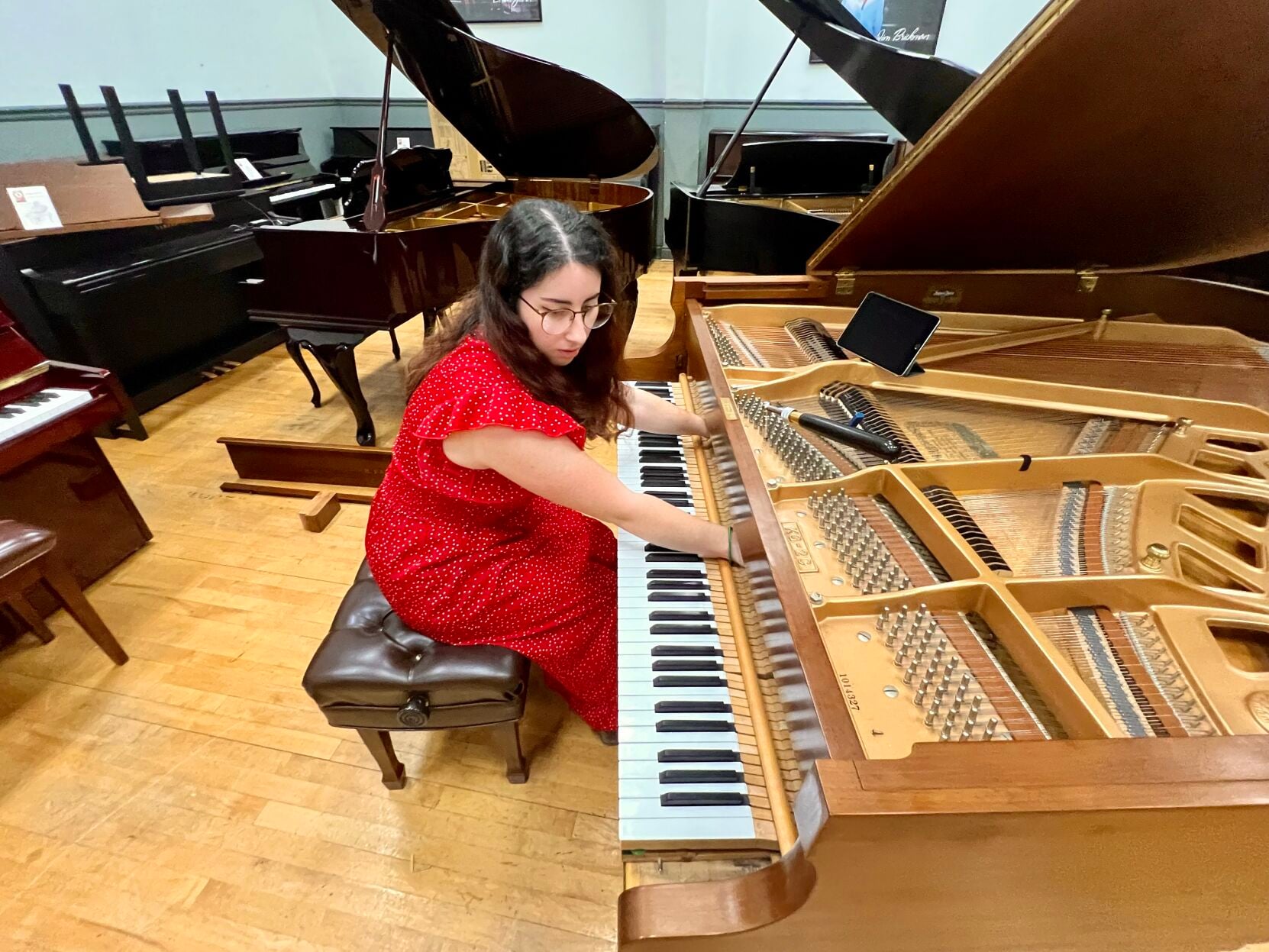 Photos: A day in the life of 26-year-old piano technician Rebecca ...