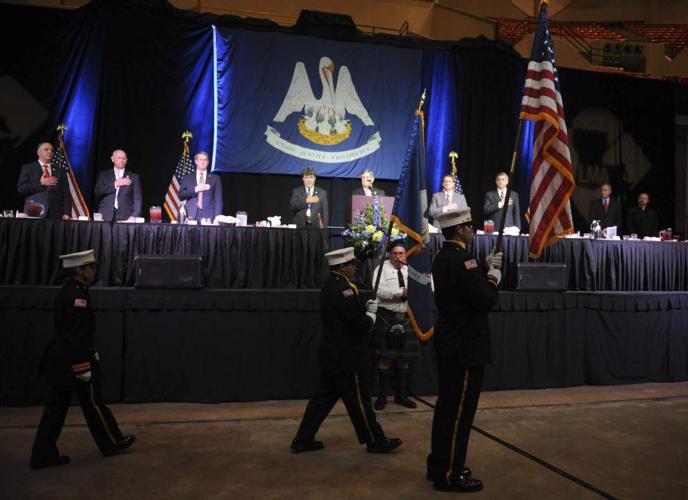 Louisiana governor candidates address local government officials at