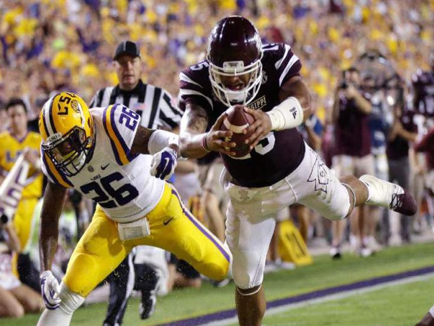 Man That Was A Bad Night Prescott Mississippi State Stepped Into The Spotlight With Win At Lsu In 2014 Lsu Theadvocate Com