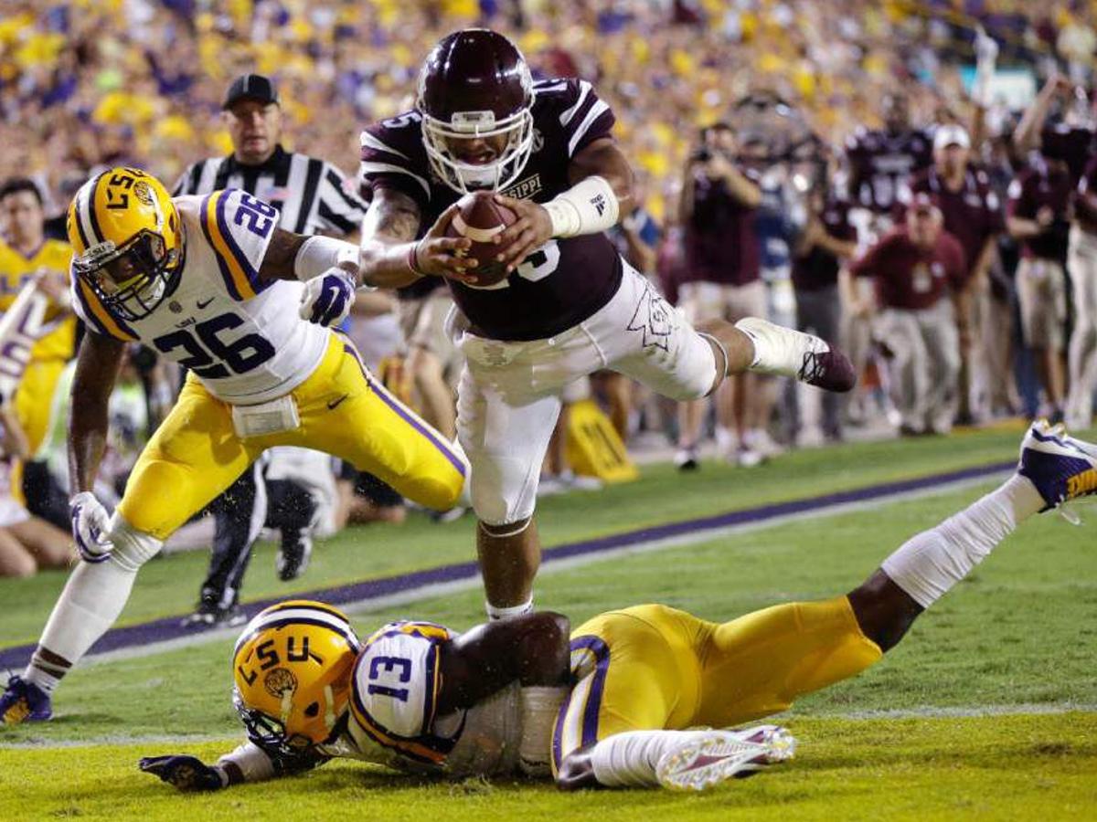 Man That Was A Bad Night Prescott Mississippi State Stepped Into The Spotlight With Win At Lsu In 2014 Lsu Theadvocate Com