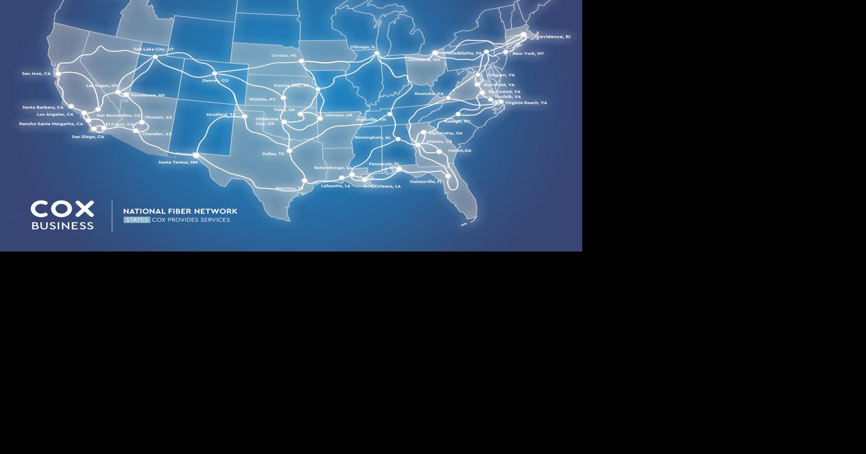 Cox Fiber Backbone Network Map 10072020 VERSION B