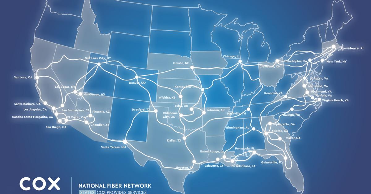 Cox Fiber Backbone Network Map 10072020 VERSION B | | theadvocate.com