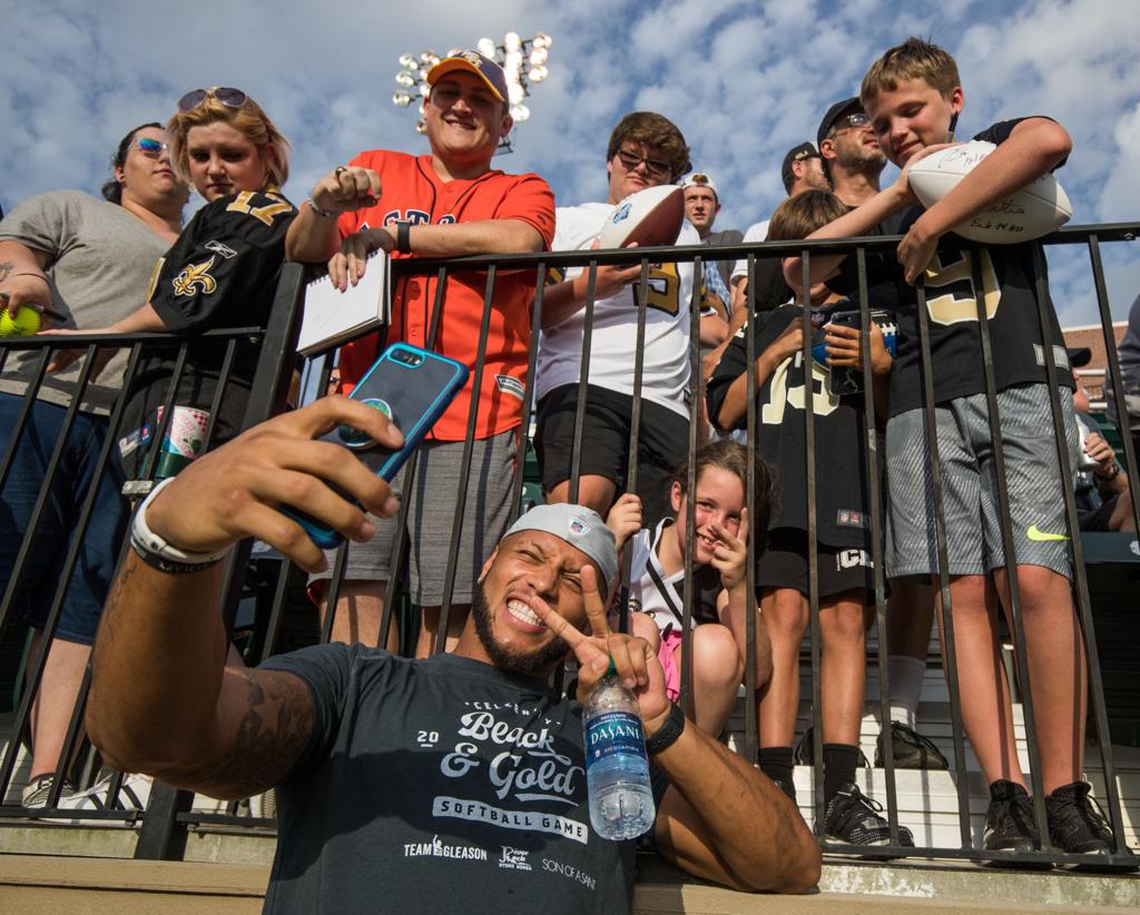 Watch Drew Brees Hit Home Run In Celebrity Softball Game