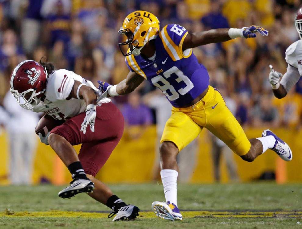 Video: LSU receiver Travin Dural says it was a normal day after announcement of Brandon Harris starting at quarterback _lowres