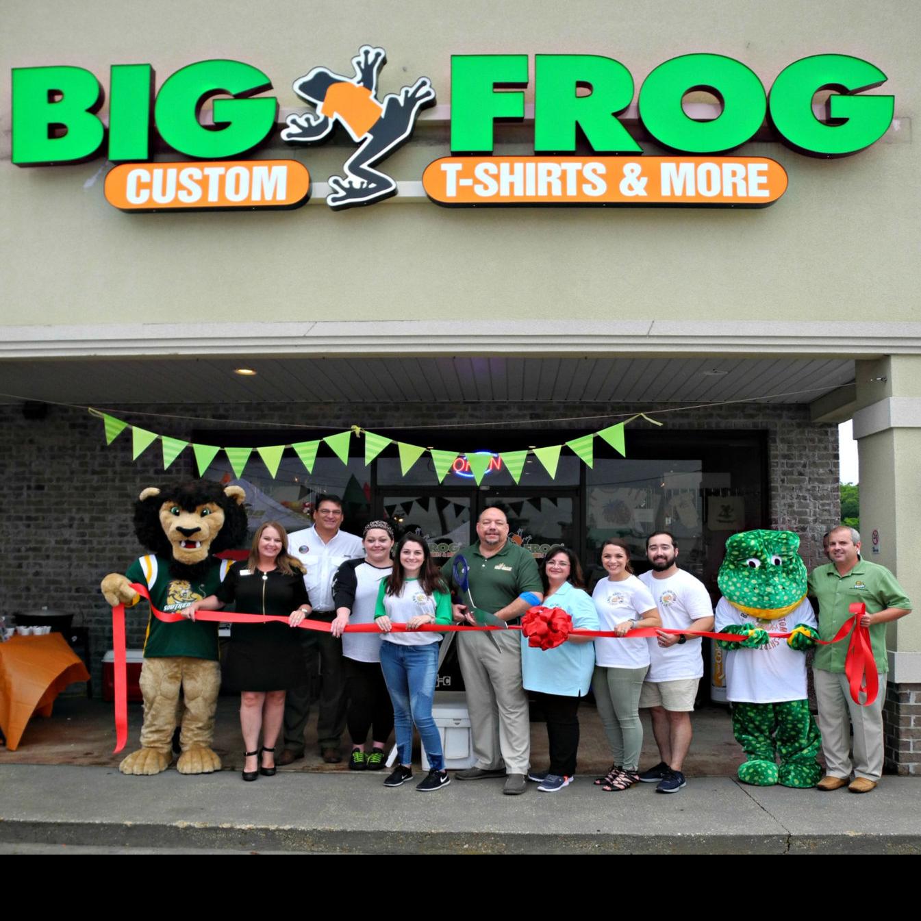 Big Frog Custom T Shirts More Holds Ribbon Cutting Livingston